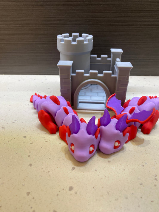 Dragons & Castle - 3D Printed Diorama