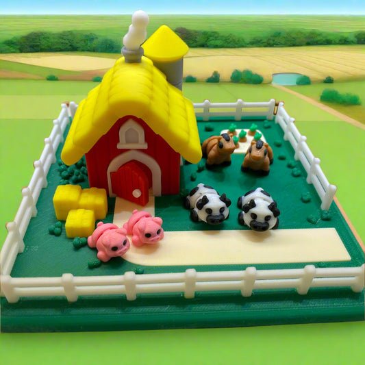 Farm Set - 3d Printed Diorama